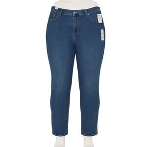 Signature Levi Strauss Womens Jeans Plus Size 28 Classic Slim Taper 29" Ins. NWT